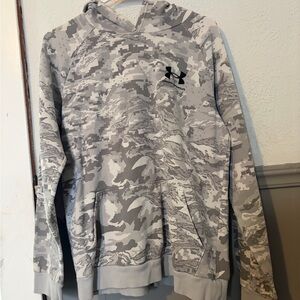 Under Armour Light Gray Patterned Hoodie